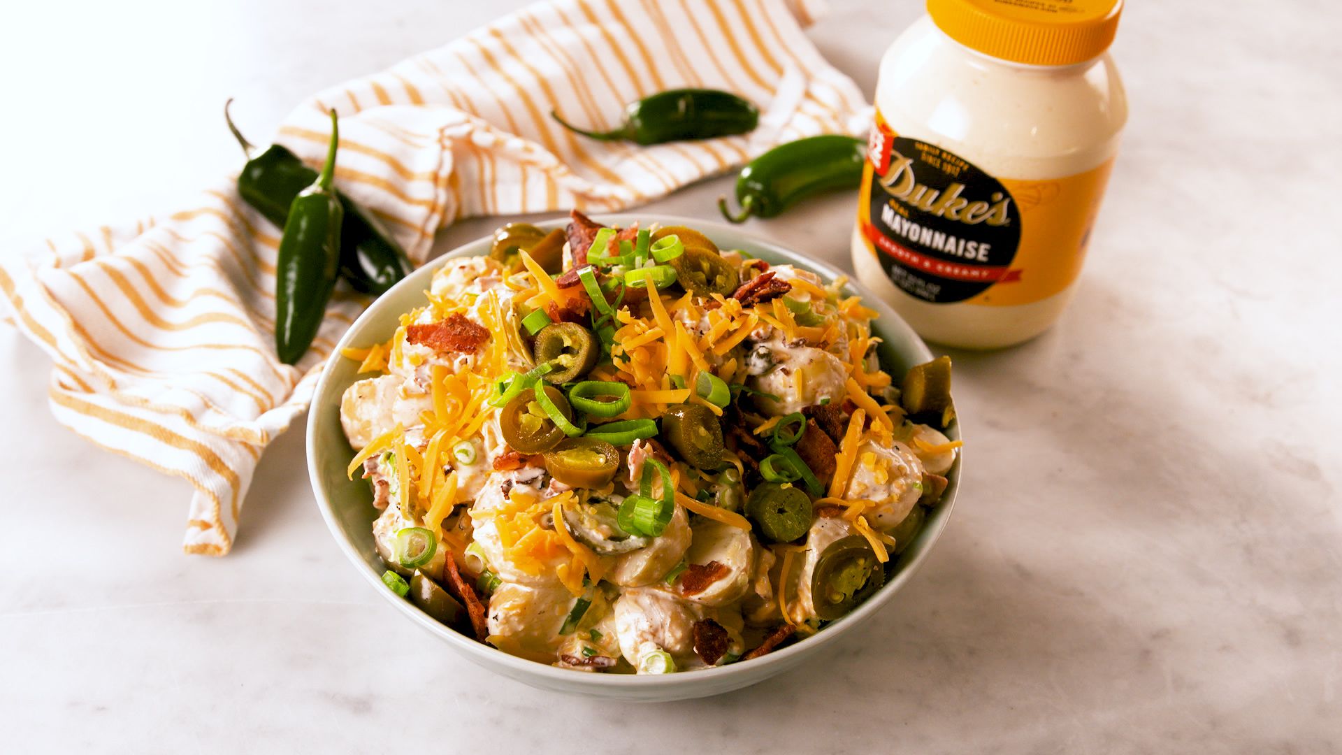 Jalapeno-Cheddar Potato Salad &ndash; Duke's Mayo