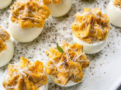 Cacio e Pepe Deviled Eggs