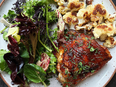 Smoky Chipotle Mustard Glazed Chicken Thighs
