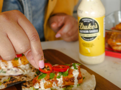 Lemon-Garlic Baja Fish Tacos