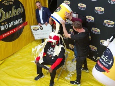 Duke’s Mayo Bowl embraces the weird with its mayonnaise dump
