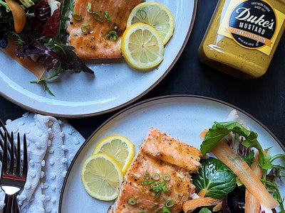 Brown Sugar Mustard Sheet Pan Salmon