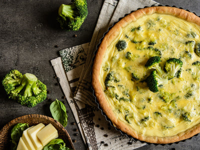 Broccoli and Cheddar Quiche