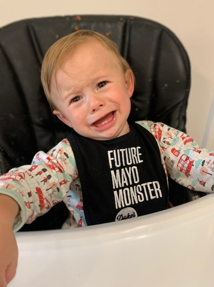 Mayo Monster Baby Bib